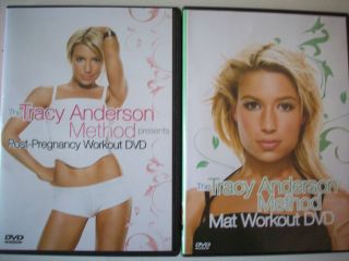 TRACY ANDERSON METHOD  2 DVD POST PREGNANCY AND MAT WORKOUT DVD