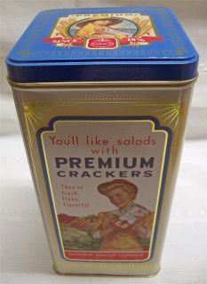 Vintage Nabisco Premium Crackers   Chef Boy in Galoshes & Mom Art 