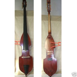 4new folding electric double bass hand carved walnut