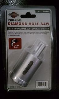 Brand New Pro Line 1 3/8 Diamond Hole Saw