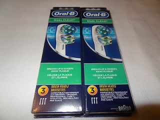 Oral B Dual Clean 6 Brush Heads Braun Triumph Professional Care 