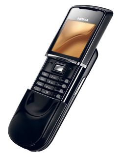 Nokia Sirocco 8800   Black / Silver Mobile (Unlocked) Cellular Phone 