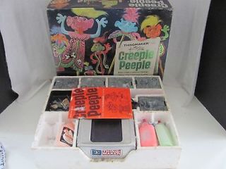 Mattel Thingmaker Creeple Peeple Set, Heater, Box, 5 Molds, and 