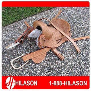 CAX206 Hilason Brand New Hand Made Bronc Saddle 17