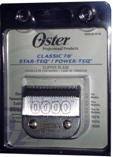 Original OSTER Blade Size 0000 For Classic 76 Star Teq Power Teq Titan 