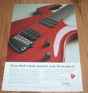 Parker Fly classic guitar 1997 magazine advert