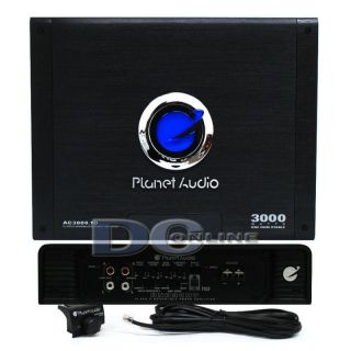 PLANET AUDIO AC3000.1D MONOBLOCK CLASS D CAR AUDIO AMPLIFIER 3000W