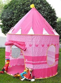   New Childern kids In&Outdoor Pink Blue Palace Castle Play Tent