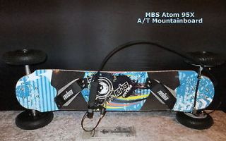MBS Atom 95X AT MountainBoard, F1 Bindings, Handbrake, 8 Tires, Maple 