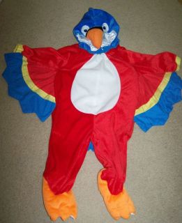 Plush Infants Colorful Bird Parrot Halloween Costume One Piece with 