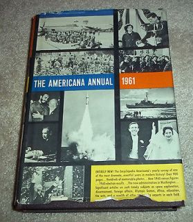 Americana Annual 1961 Encyclopedia of the Events of 1960 JFK WORLD 