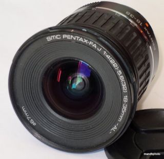 Pentax AF 18 35mm f4 SMC FA J zoom lens fits 35mm or Digital SLR MZ S 