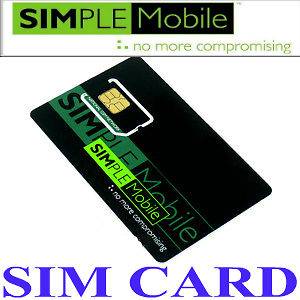   SIMPLE MOBILE STARTER KIT SIM CARD ON T MOBILE 4G NETWORK