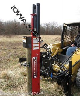 WORKSAVER HPD 20MSS 80kLBS FORCE SKID STEER HYDRAULIC POST DRIVER 