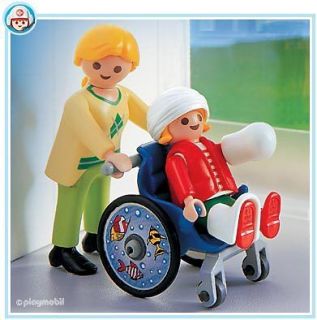 PLAYMOBIL #4407   CHILD WITH WHEELCHAIR   RARE   NEW   