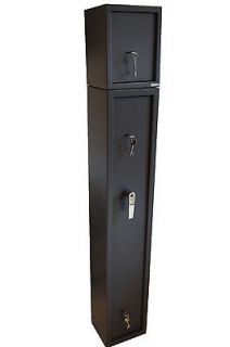   CABINET WITH CHROME HANDLE & CARPET LINING, WITH SEPARATE AMMO SAFE