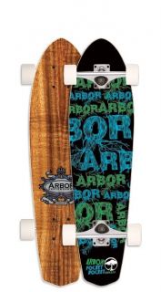 Arbor Koa Pocket Rocket GT Mini Longboard Skateboard Deck Only