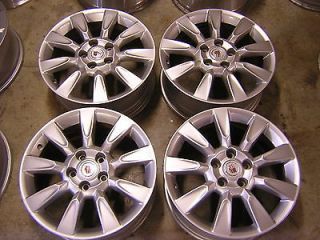 2009 CADILLAC 18 SILVER ALLOY WHEELS RIMS FACTORY OEM SET OF FOUR 