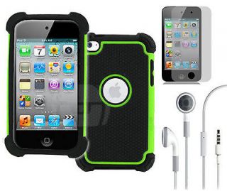   accessories for iPod Touch 4 4G Green Armor Protective Back Cover Case