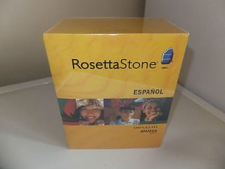 Rosetta Stone Spanish (Spain) Level 1, 2, 3, 4 and 5 (Mac/PC) Sealed