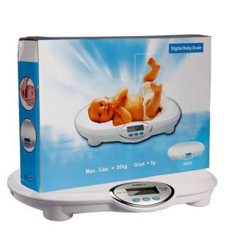 New 44 lb 20kg Digital Infant Baby Pet Weight Scale With Memory 