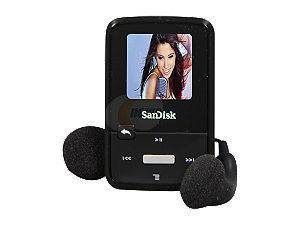 Sandisk Sansa Clipzip SDMX22 008G A57K 8GB Media Player (Black)