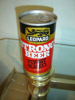 Vintage Tough Leopard Strong Air Sealed Test New Zealand SS Beer Can