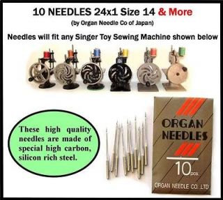 Singer 20 Toy Child Sewing Machine 10 NEEDLES plus 1920s & 1950s 