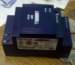 Lambda DSP30 24 30W 24 Volt DC Power Supply DIN Rail mounting 