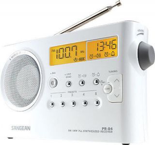 NEW Sangean PR D4P/PR D4 PLL Digital AM/FM Portable Radio Receiver w 