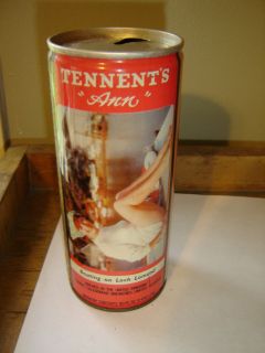 Vtg Tennents Sweet Stout Sexy Lady Ann Boating 15.5oz Beer Can 