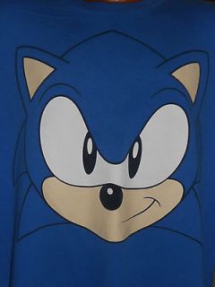 SEGA,SONIC THE HEDGEHOG,CLASS​IC LOOK ALL OVER FACE DESIGN,SIZE XL T 