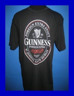 Guinness Foreign Extra Stout T Shirt L NWT