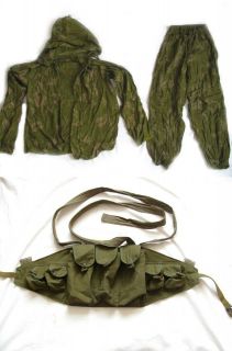 Soviet Russian army Afghan War Camoflage KZS suit + afghanistan vest 