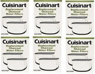 CUISINART DCC RWF 6 boxes CHARCOAL WATER FILTERS 12 sets