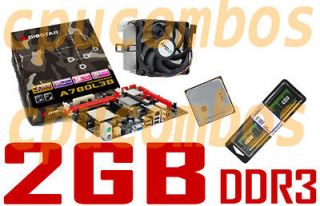 COMBO AMD Athlon II X2 270 CPU +2GB DDR3 RAM+ BIOSTAR A780L3B AM3 