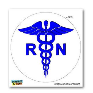 Registered Nurse RN Caduceus Medical Symbol   Window Bumper Sticker