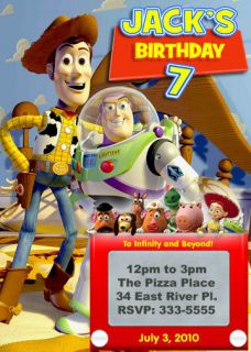 TOY STORY BUZZ LIGHTYEAR BIRTHDAY PARTY INVITATIONS