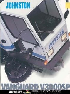 1993 Johnston Vanguard Street Sweeper Truck Brochure