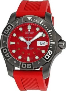 Victorinox Swiss Army 241353 Dive Master Red Dial Mens Watch