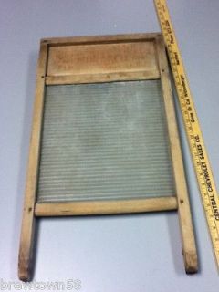 IP9 MONACH WASHBOARD TIFFIN OHIO GLASS NO 856 RARE WOOD WASHING 