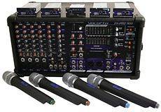 Vocopro PA PRO 900 2 Powered Karaoke Mixer/Amplifie​r+4 UHF Mics+SD 