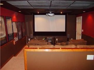 Projector Screen Home Theater Movie 130 Fixed Wall HD