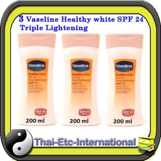 200ml VASELINE HEALTHY WHITE WHITENING SPF 24 TRIPLE LIGHTENING 