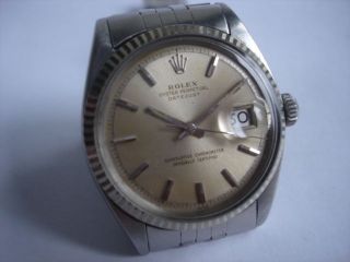Rolex 1601 OYSTER PERPETUAL DATEJUST Mens Watch W/Hack