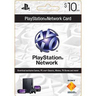 10 US Playstation Network Prepaid Card For PSN PSP PS3