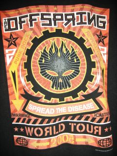 2005 OFFSPRING WORLD TOUR CONCERT T SHIRT BLACK SIZE XL