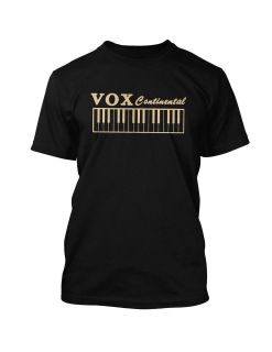 Vox Amps Continental retro synthesiser vintage Mens fitted t shirt 