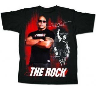 wwe the rock t shirts in Clothing, 