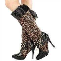 cheetah print boots in Womens Shoes